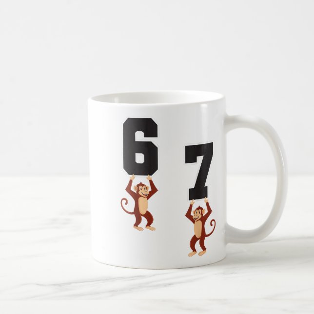 6 7 Funny Matching Teachers Halloween Costume Monk Coffee Mug (Right)