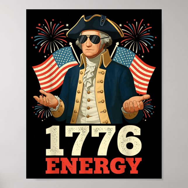 6-7 George Washington Six Seven Meme Funny 4th Of  Poster (Front)