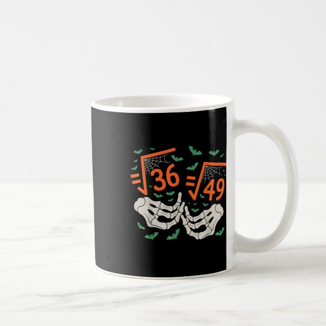6 7 Halloween Math Square Root 67 Meme Gen Alpha S Coffee Mug (Right)