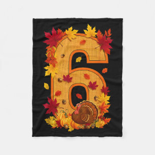 6 7 Meme Fun Six Seven Design Couples Thanksgiving Fleece Blanket