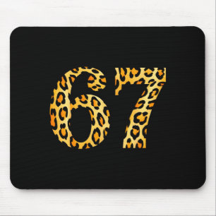 6-7 Meme Leopard Cheetah Cool Six-seven Mouse Pad