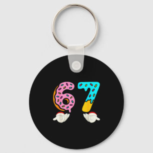 6-7 Meme Shirts 67 Christmas Brain Rot Funny Boys  Keychain