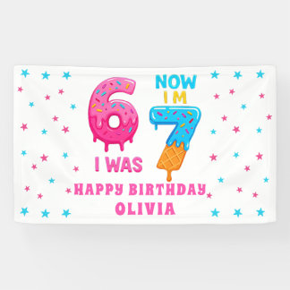 6 7 Meme Six Seven Birthday Banner