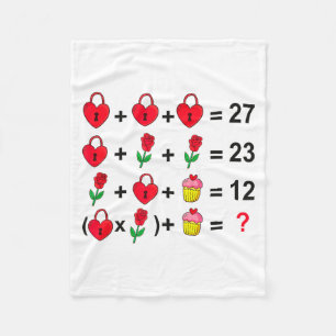 6 7 Meme Six Seven Valentines Day 67 Do The Math T Fleece Blanket