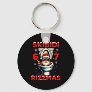 6-7 Meme Slang Christmas Nice Naughty 67 Funny  Keychain