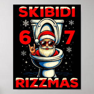 6-7 Meme Slang Christmas Nice Naughty 67 Funny Poster
