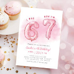 6 7 Meme Trend Six Seven Girl Birthday  Invitation<br><div class="desc">6-7 Birthday Invitation for Girls,  Editable Meme Trending Six Seven Party Invite,  Bruh,  Girl Birthday,  Kids Birthday Invite.</div>