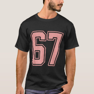 6 7 Number 67 Baseball Funny Meme Tee For Women 