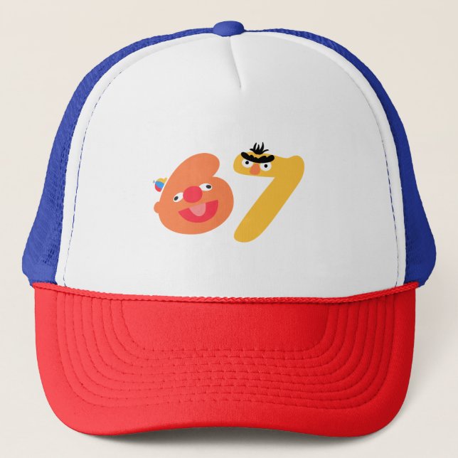 6-7 number muppets trucker hat (Front)