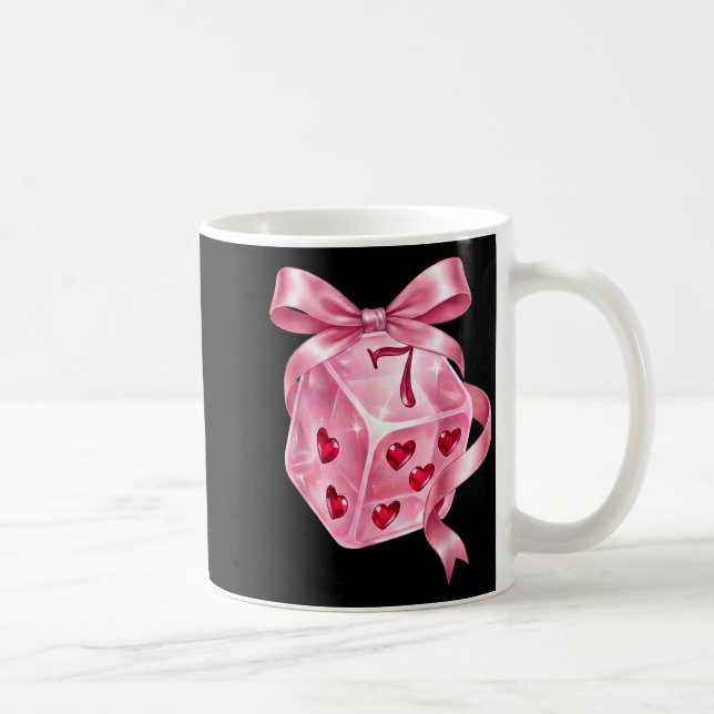 6 7 Preppy Valentine Y2k Funny Coquette Nk Dice Bo Coffee Mug (Right)