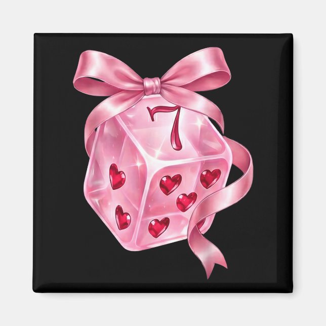 6 7 Preppy Valentine Y2k Funny Coquette Nk Dice Bo Magnet (Front)