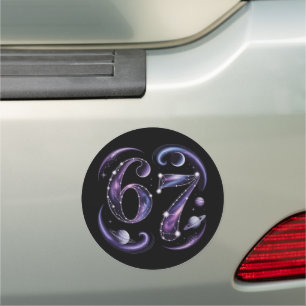 6 7 Six Seven Cosmic Astrology Gen Z Alpha Meme Car Magnet