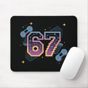 6 7 Six Seven Gaming Gen Z Alpha Meme Slang Mouse Pad