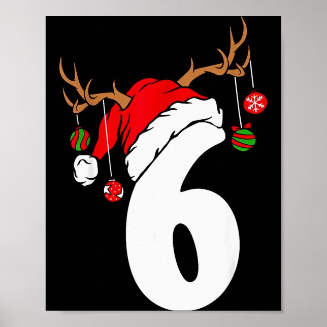 6 7 Six Seven Gen Z Alpha Meme Slang Merry Christm Poster (Front)