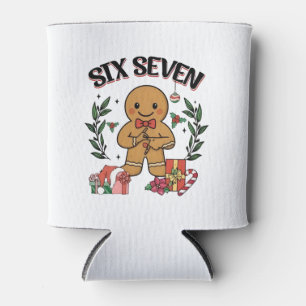 6 7 Six Seven Hand Gen Z Alpha Gingerbread Meme Can Cooler