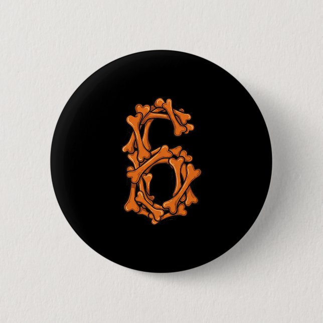 6 7 Six Seven Meme Couple Matching Halloween Costu Button (Front)