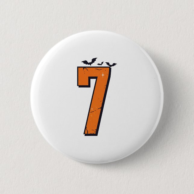 6 7 Six Seven Meme Couple Matching Halloween Costu Button (Front)