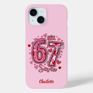 6 7 Six Seven Meme Trend Girls Name iPhone Case