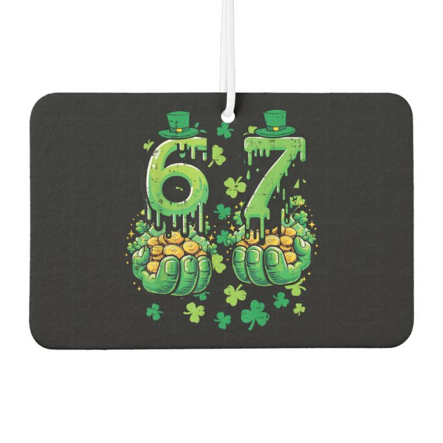6 7 St Patricks Day Air Freshener (Front)