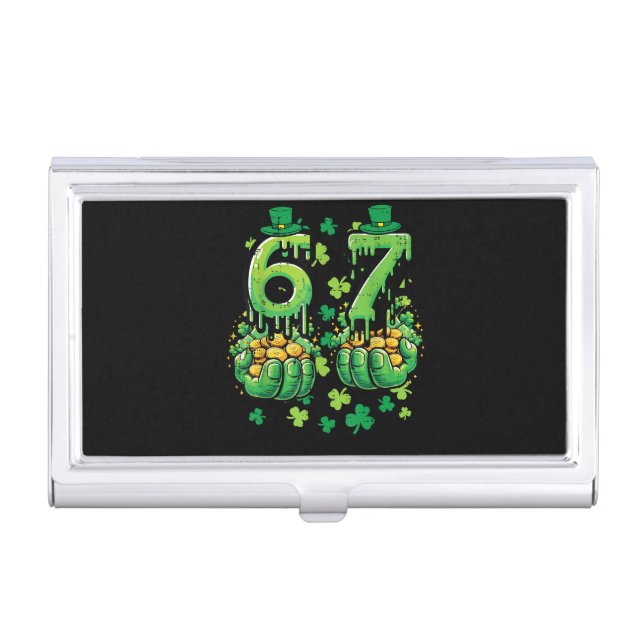 6 7 St Patricks Day Business Card Case (Front)