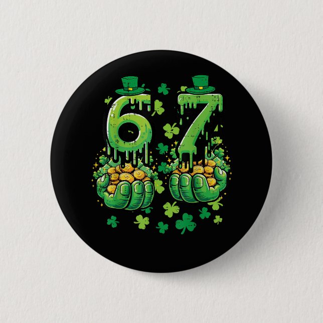 6 7 St Patricks Day Button (Front)