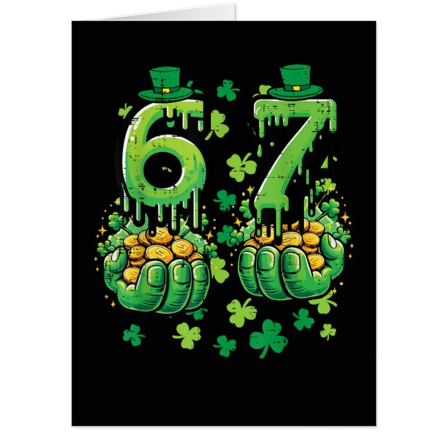 6 7 St Patricks Day Card (Front)