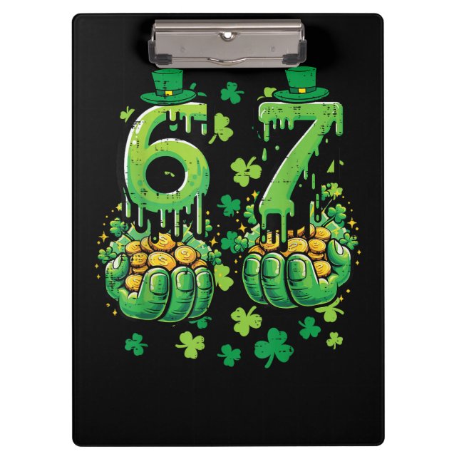 6 7 St Patricks Day Clipboard (Front)