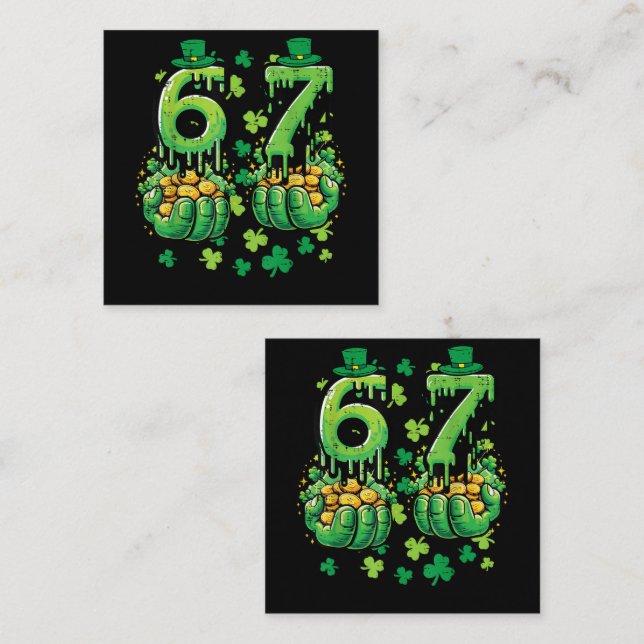 6 7 St Patricks Day Note Card (Front/Back)