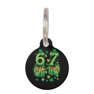 6 7 St Patricks Day Pet ID Tag