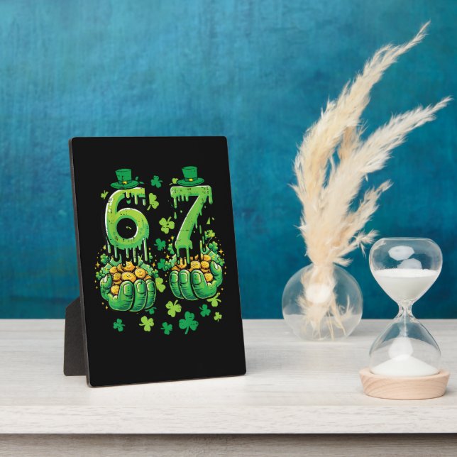 6 7 St Patricks Day Plaque (Side)