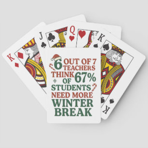 6 7 Teacher Six Seven 67 Santa Gen Alpha Poker Cards