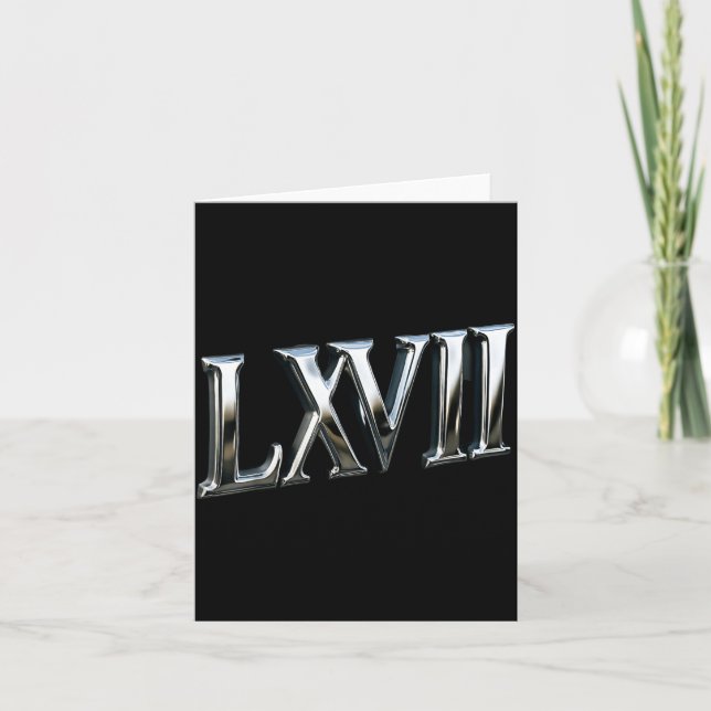 6-7 Trends S Six-seven Car Badge Effect S Roman Nu Card (Front)