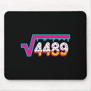 6 7 Vintage Funny Meme Square Root 4489 Slang Math Mouse Pad
