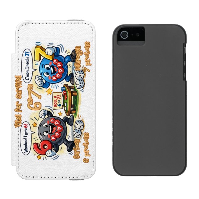 6’7” Vital for Survival Chemistry Elements   Incipio iPhone Wallet Case (Side by Side)