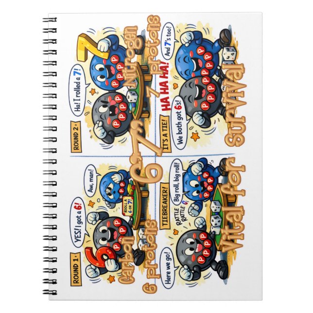 6’7” Vital for Survival Chemistry Elements   Notebook (Front)