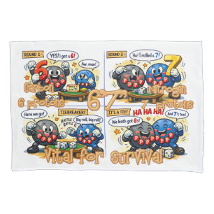 6’7” Vital for Survival Chemistry Elements   Pillow Case