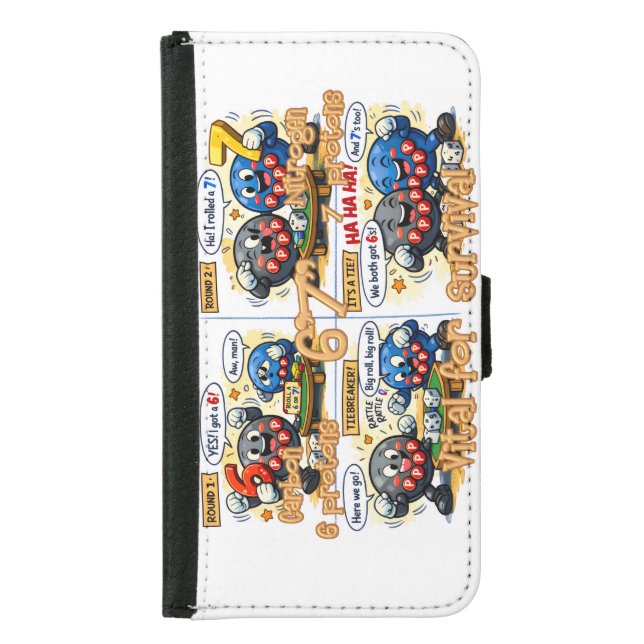 6’7” Vital for Survival Chemistry Elements   Samsung Galaxy Wallet Case (Front)