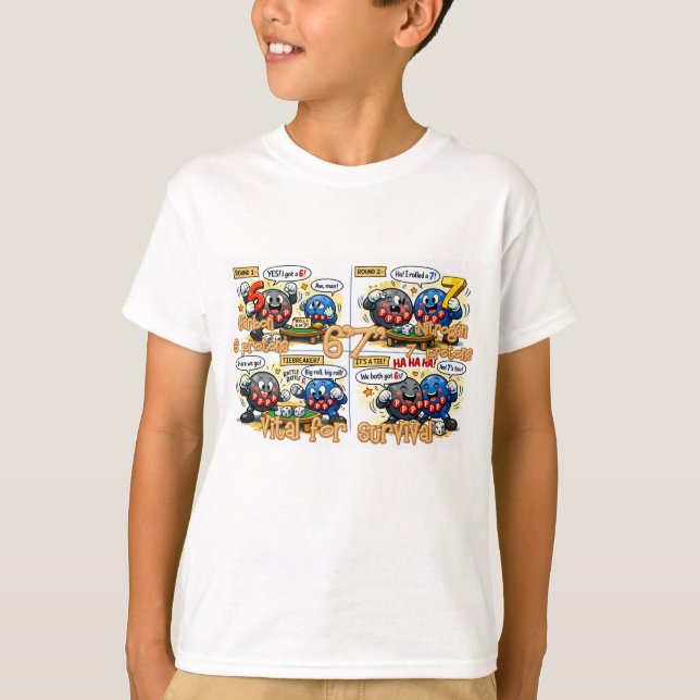 6’7” Vital for Survival Chemistry Elements   T-Shirt (Front)