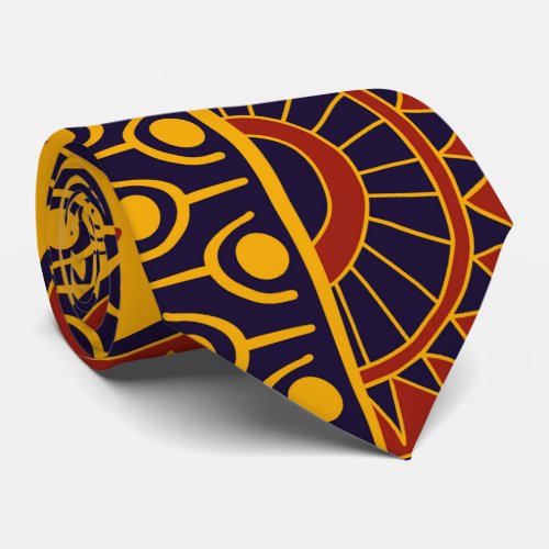 6 African print tie