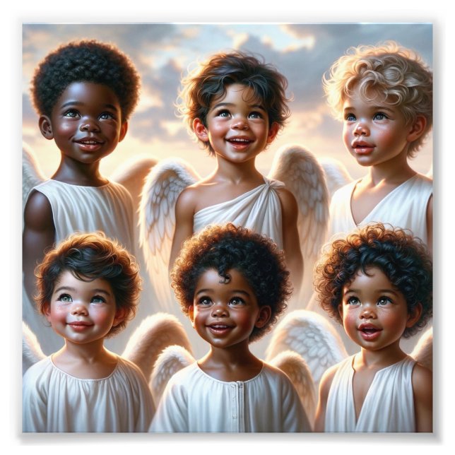 6 Angel Kidz Premium Satin Photo Paper Print (Front)