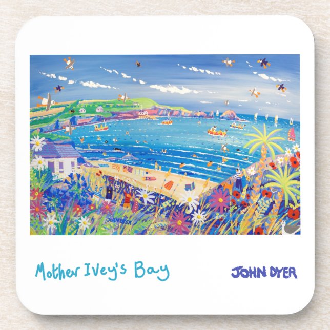 6 Art Coasters: Mother Ivey's Bay Cornwall Coaster (Front)