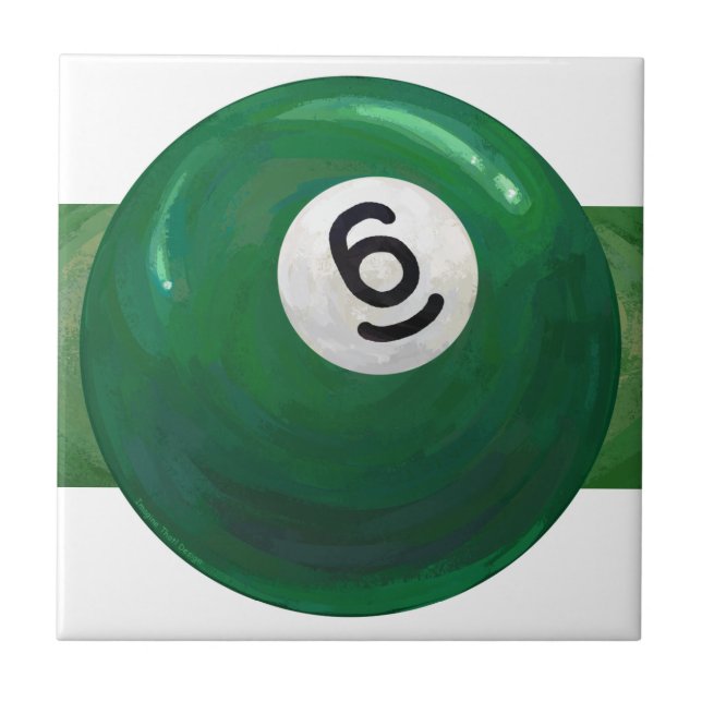 6 Ball Ceramic Tile (Front)