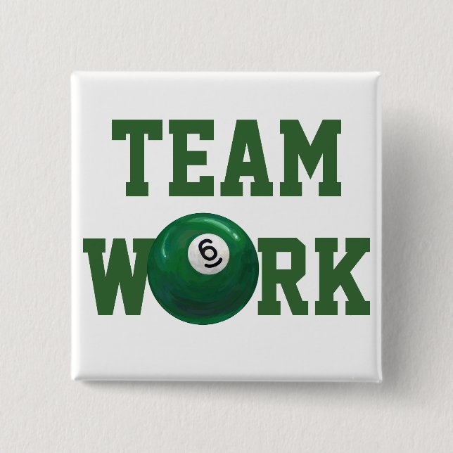 6 Ball Pinback Button (Front)