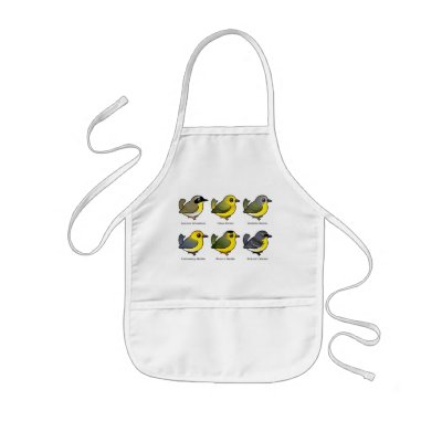 6 Birdorable Warblers Kids' Apron