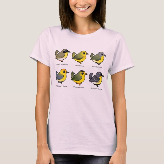 6 Birdorable Warblers T-Shirt (Front)