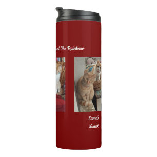 6 Cats Photo And Name ,Keepsake,Create You Own, Thermal Tumbler