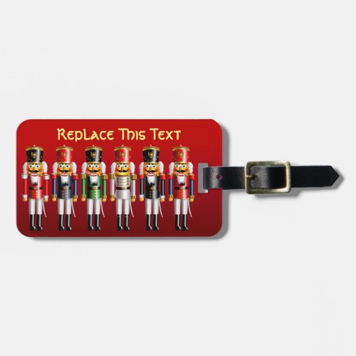 6 Christmas Nutcrackers Luggage Tag