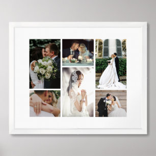6 Custom Photo Collage Favorite Moments Framed Art