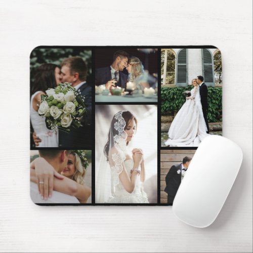 6 Custom Photo Collage Favorite Moments Mouse Pad