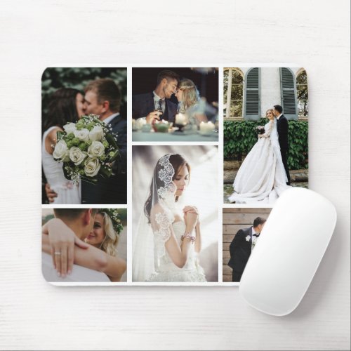 6 Custom Photo Collage Favorite Moments Mouse Pad